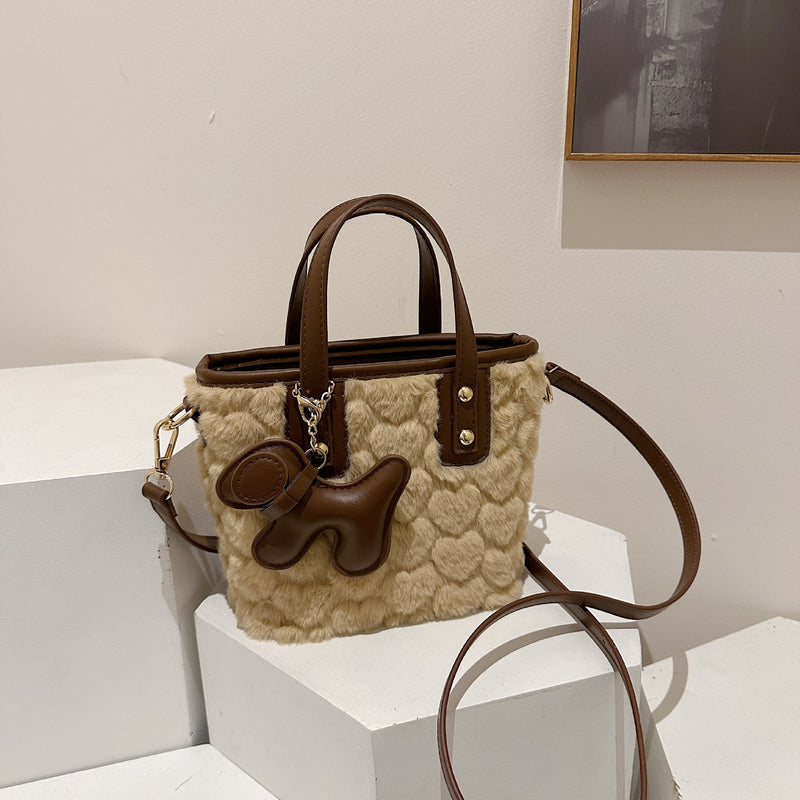 Tide Flu Style Bucket Bag One Shoulder Handbag