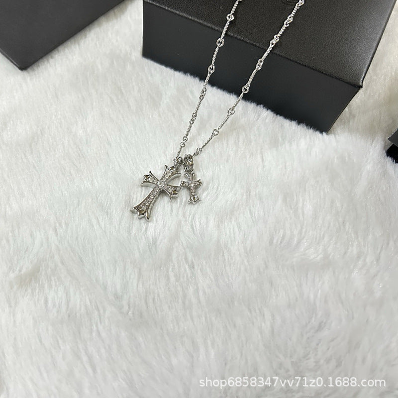 Men's 22K Gold Hip Hop Cross Necklace - Trendy Pendant