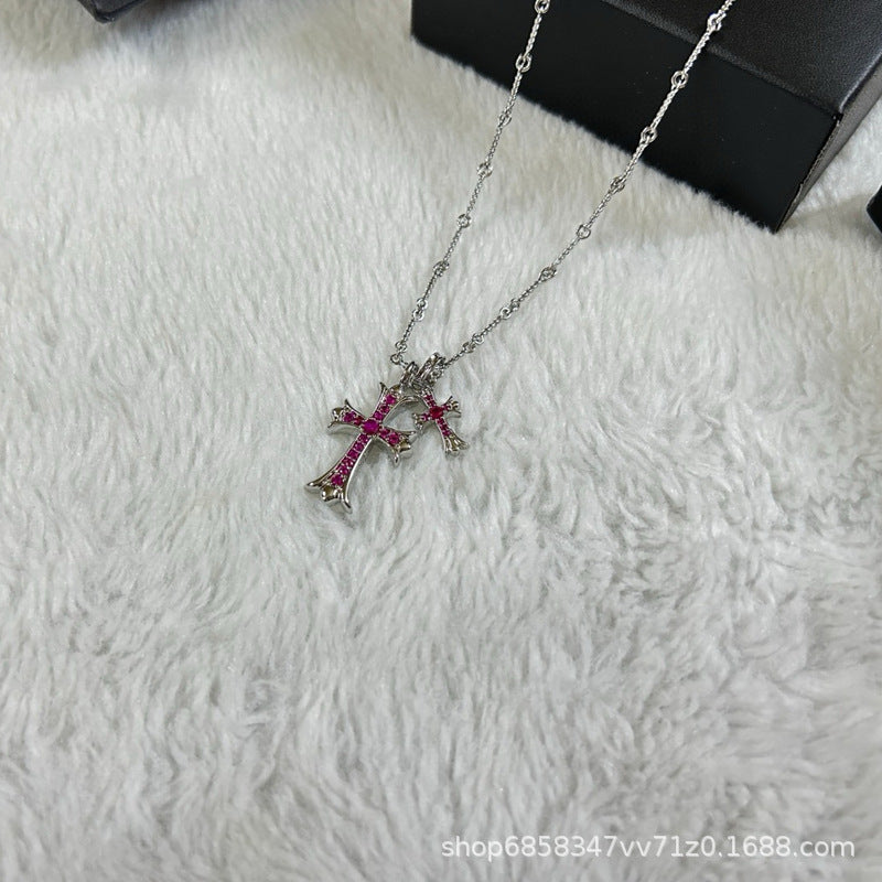 Men's 22K Gold Hip Hop Cross Necklace - Trendy Pendant