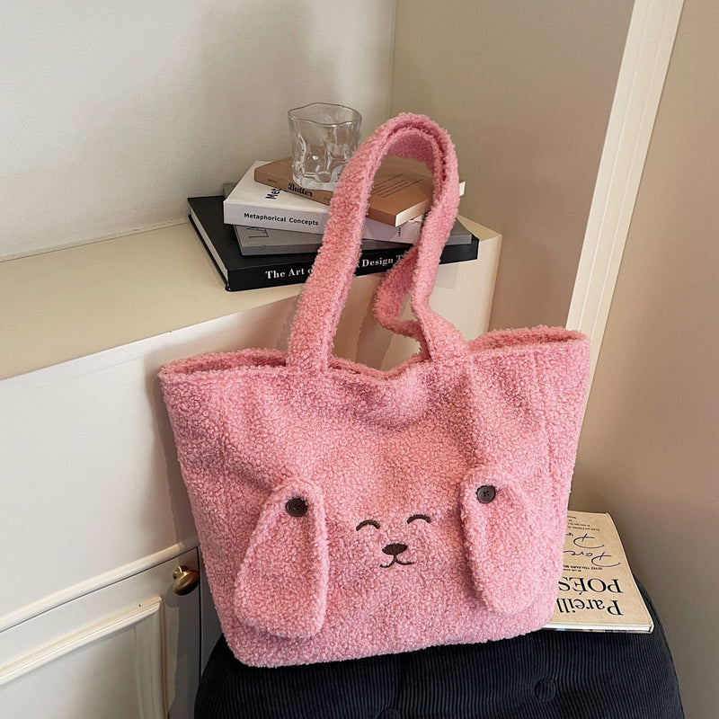 Cute Plush Large Capacity Fashion Commuter Shoulder Bag