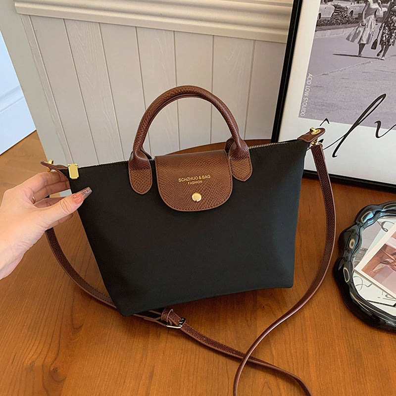 Oxford Cloth Dumpling Bag Women Splicing Messenger Handbag