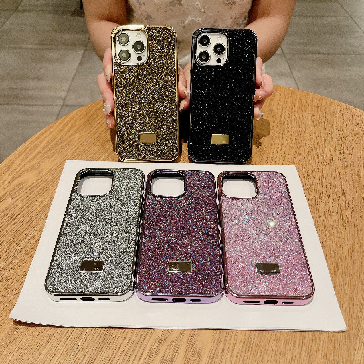 Luxury Rhinestone Electroplated iPhone 17 Pro Max Case