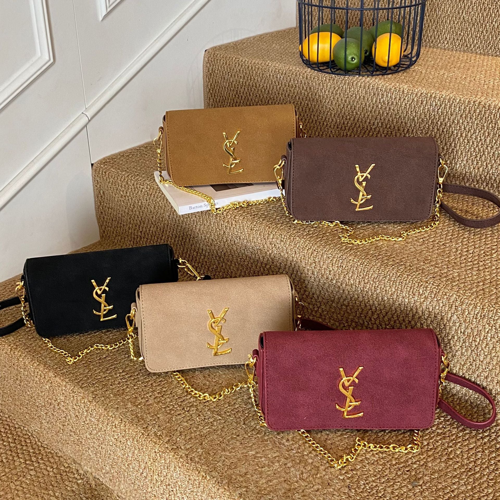 Frosted Poplar Forest Chain Shoulder Crossbody Bag Luxury