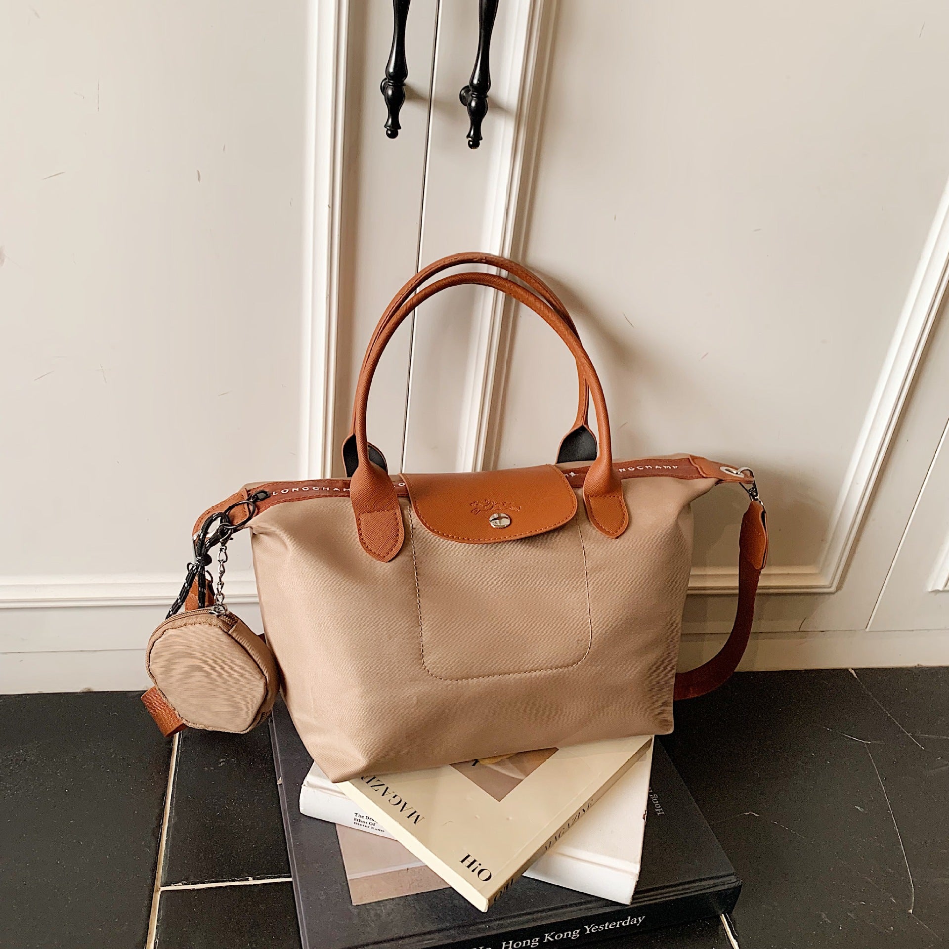 Simple Nylon Dragon Dumpling Bag Versatile Shoulder Handbag
