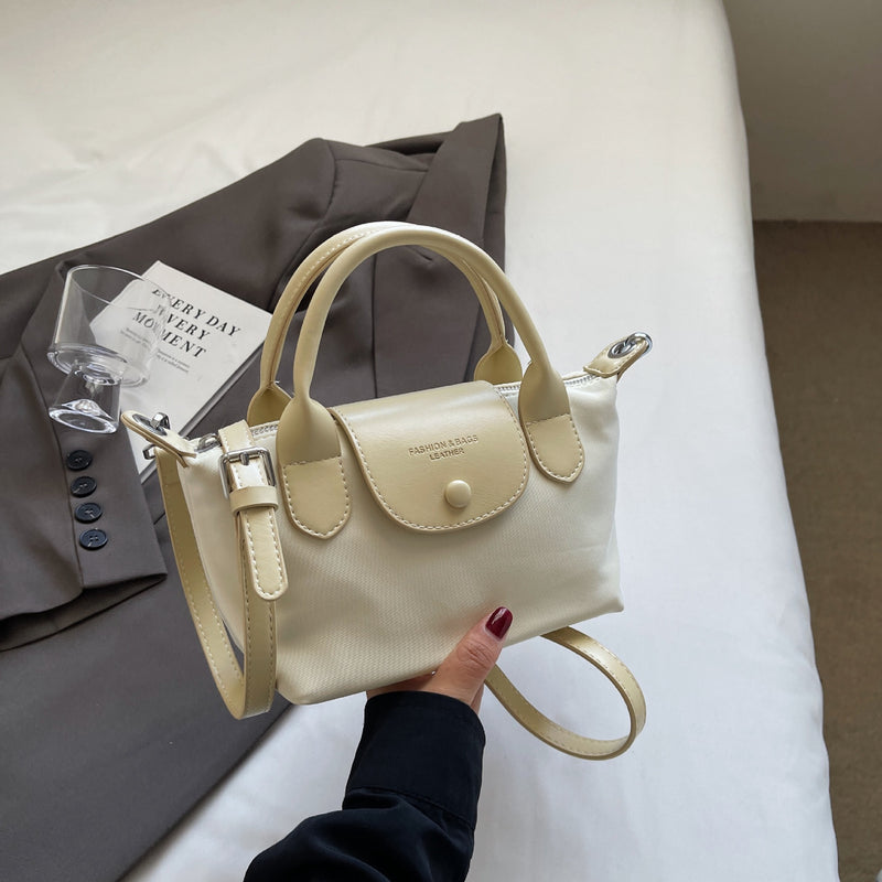 Oxford Cloth Dumpling Shoulder Bag Colorblock Handbag