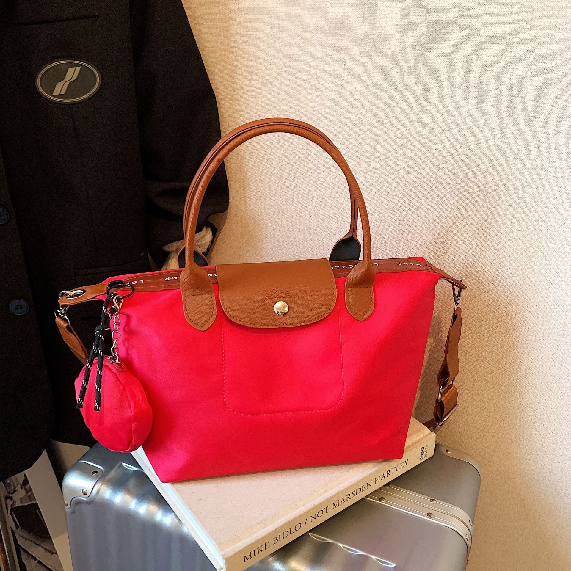 Simple Nylon Dragon Dumpling Bag Versatile Shoulder Handbag