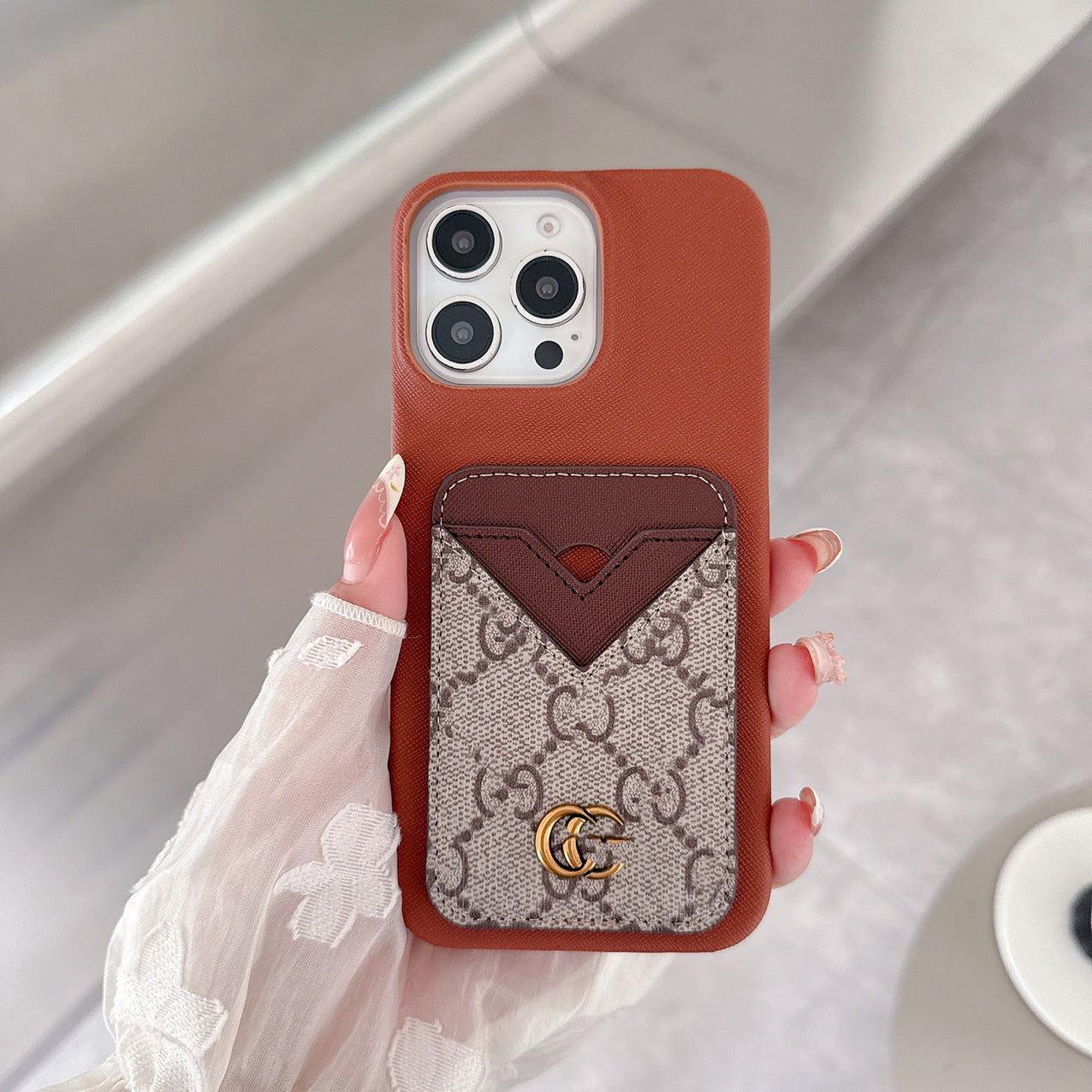 Insert Card Retro iPhone 17 Pro Max Protective Phone Case