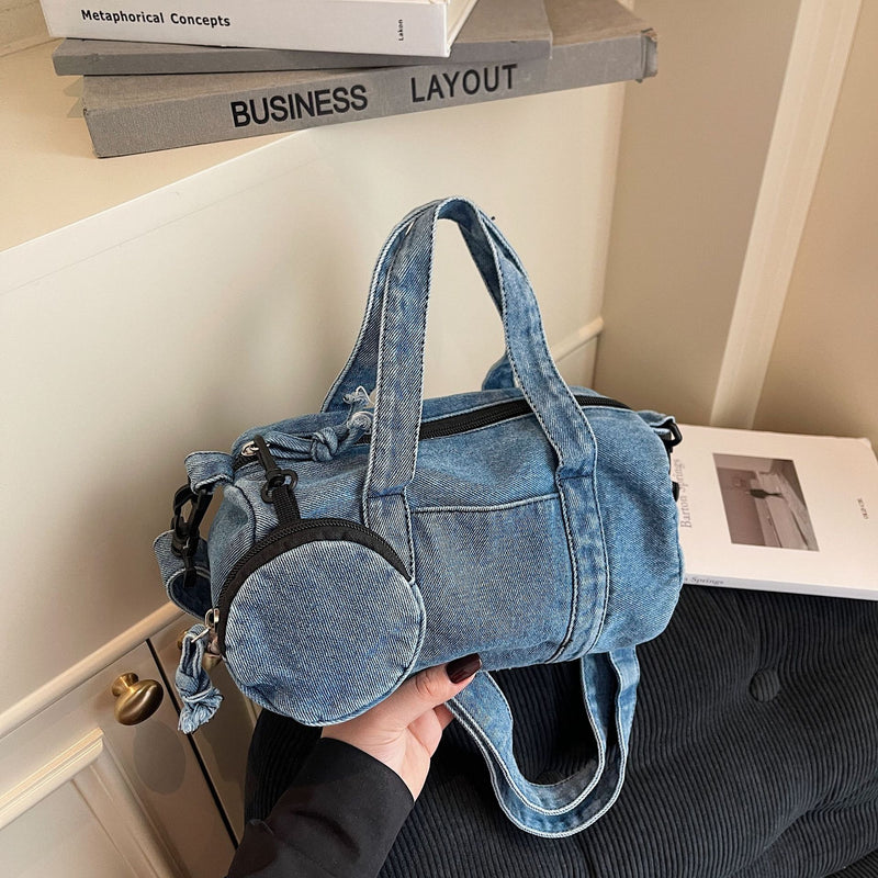 Denim Handbag Women's Shoulder Bag Casual Trendy Mother Bag