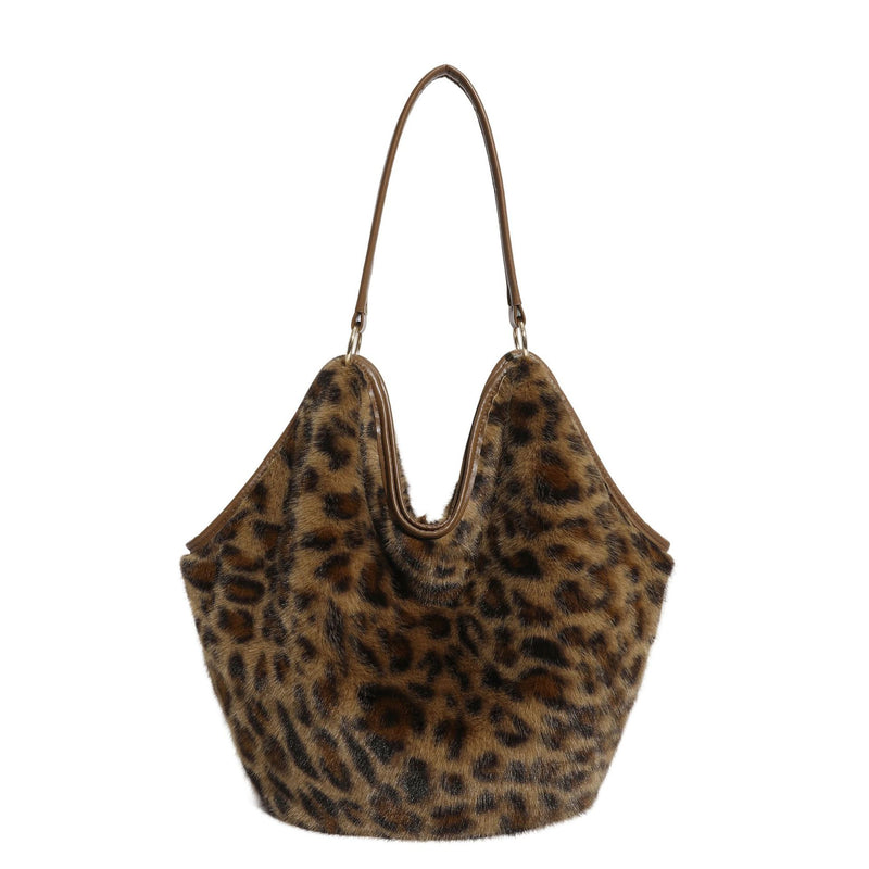 Leopard Print Tote Bag Personalized Multi-Functional Shoulder Bag