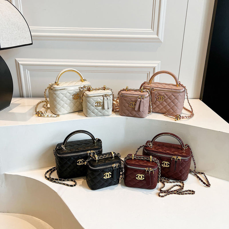 Women's Small Square Chain Shoulder Bag Rhombus Messenger