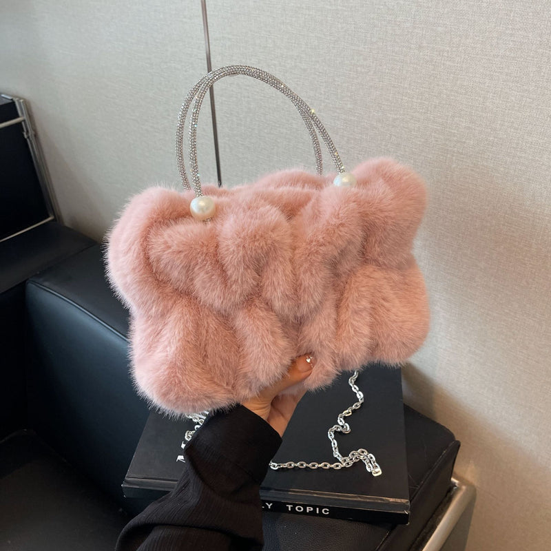 Atmosphere Fairy Pleated Cloud Fluffy Messenger Handbag