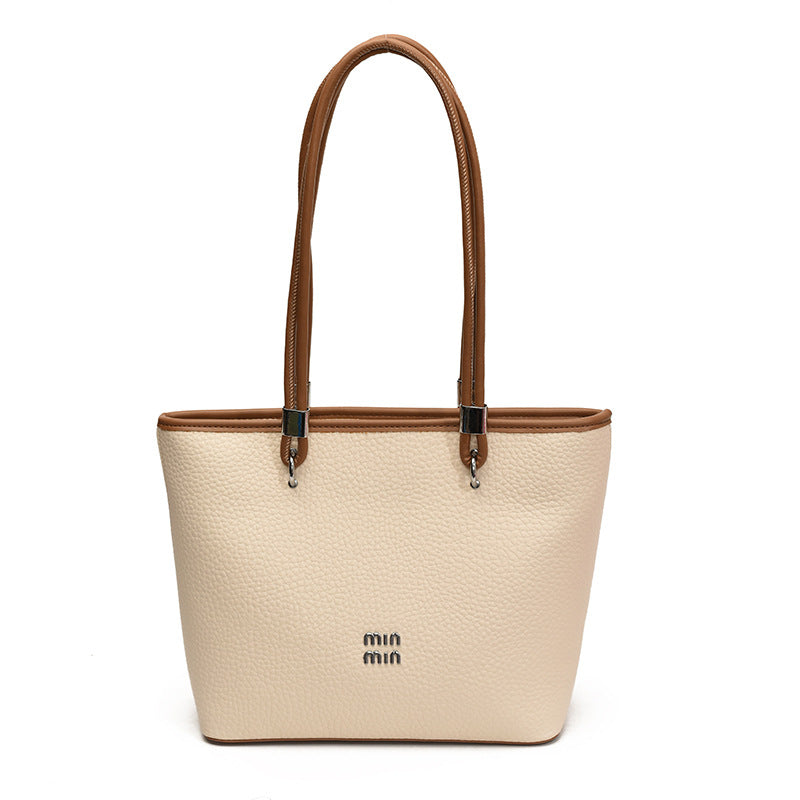 Light Luxury Large Capacity Fashion Splicing Tote Shoulder Bag