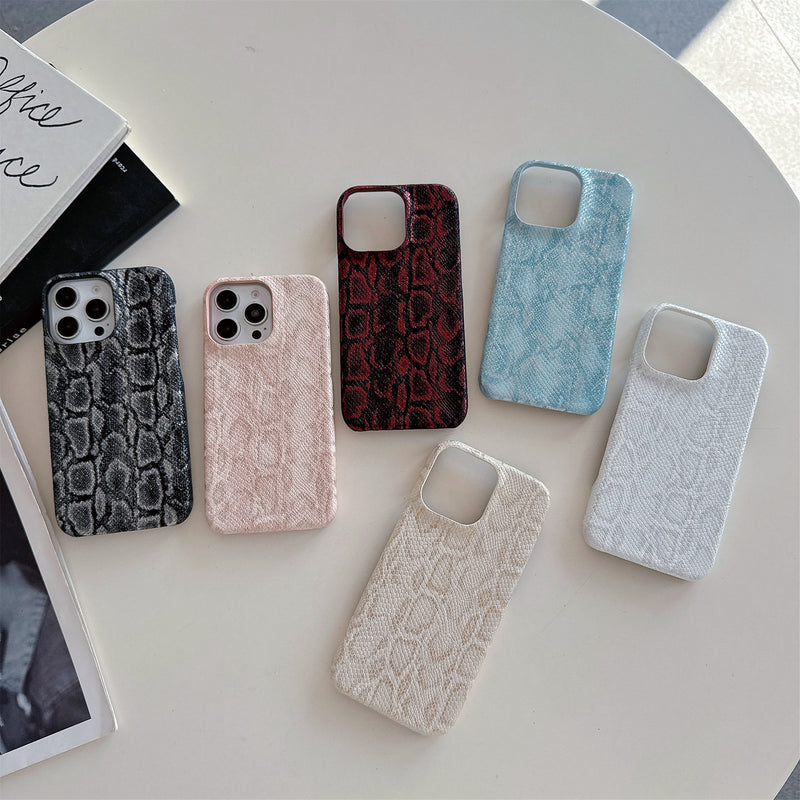 Light Luxury Python Leather iPhone 17 Pro Max Phone Case