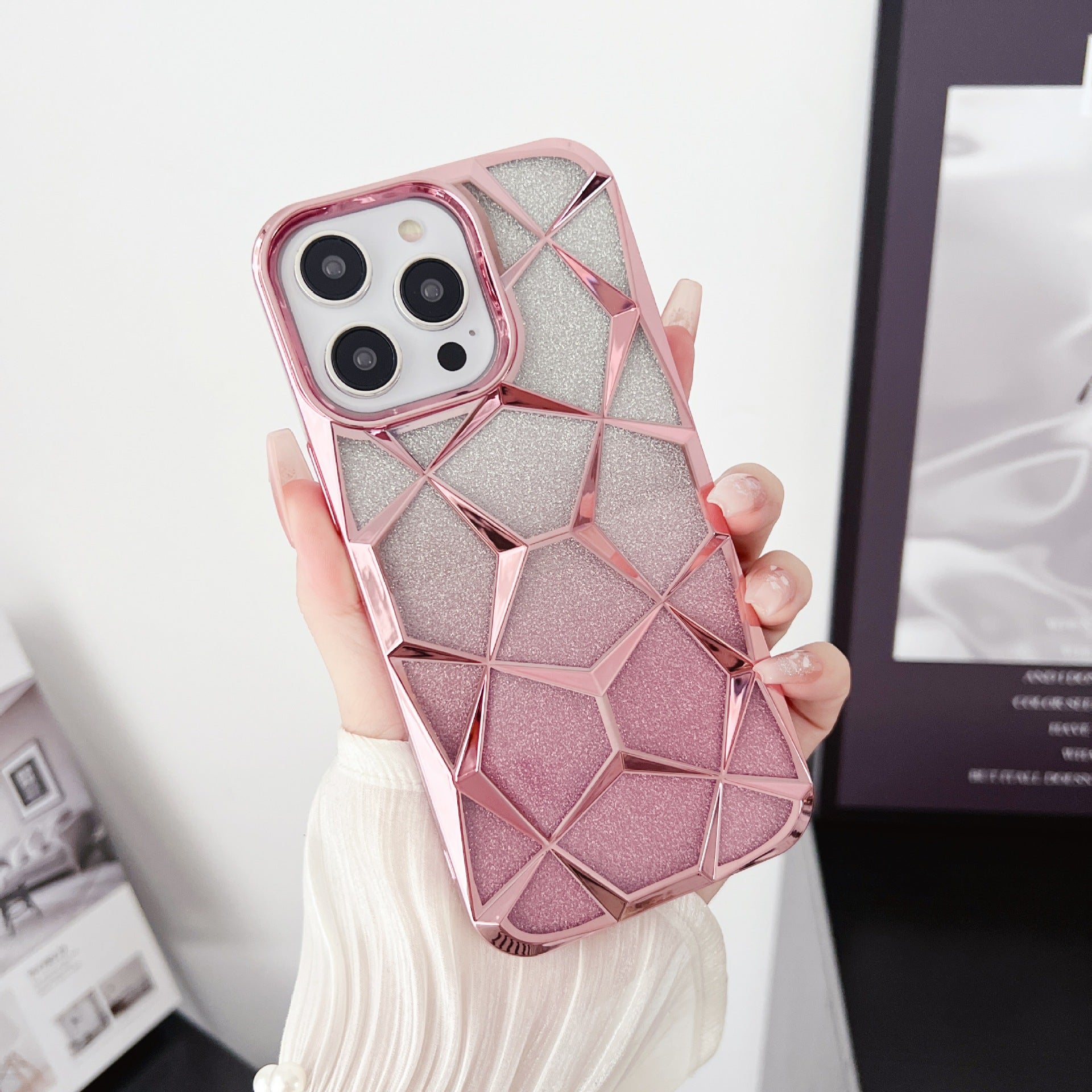 Glitter Diamond Electroplated iPhone 17 Pro Max Case