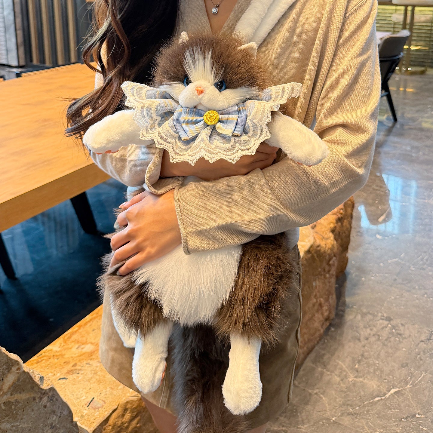 Cute Ragdoll Cat Plush Backpack