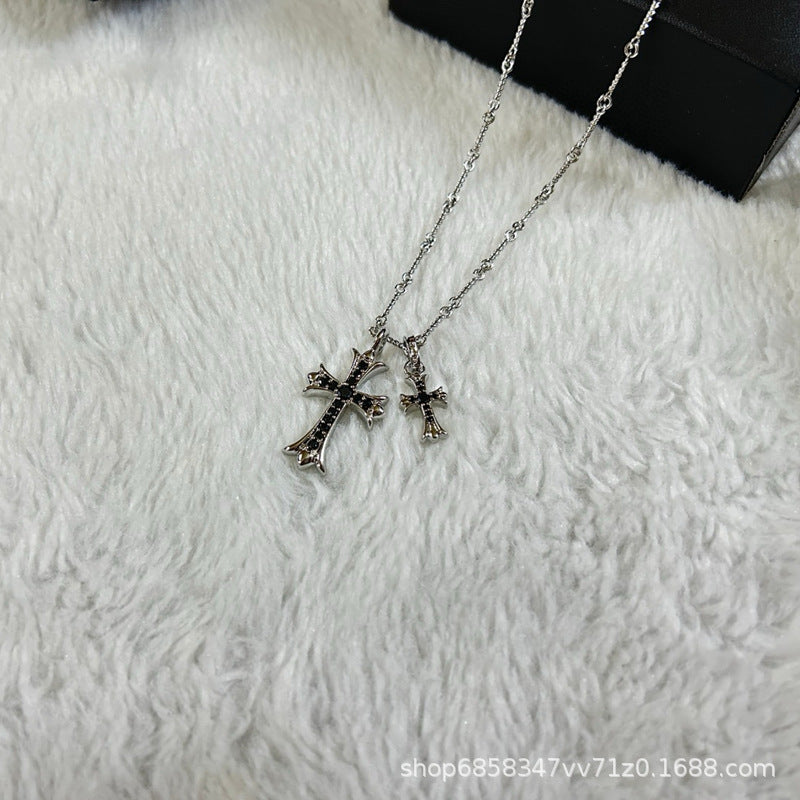 Men's 22K Gold Hip Hop Cross Necklace - Trendy Pendant