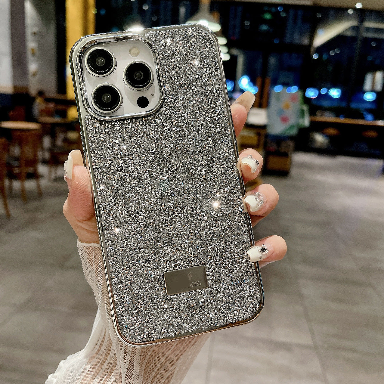 Luxury Rhinestone Electroplated iPhone 17 Pro Max Case