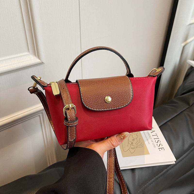 Vintage Fashion Nylon Dumpling Bag Women'S Bag Dragon Bags Xiang Shoulder Crossbody Handbag Texture Bag