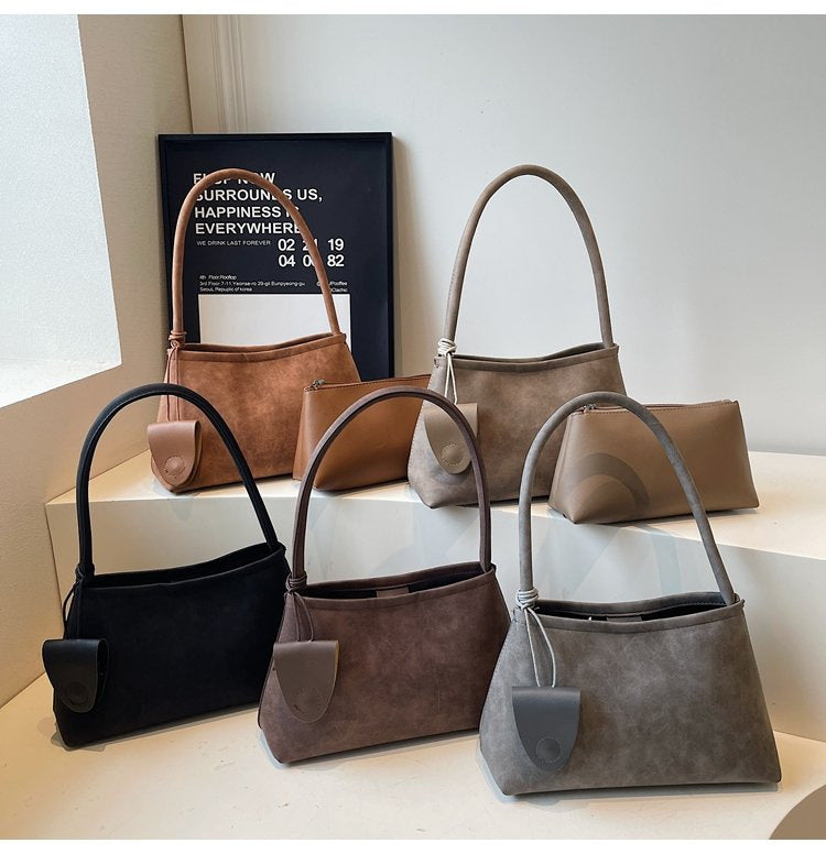 N Ins Niche Design Armpit Bag Simple Trendy Shoulder Matte Fashion Mother Child Handbag