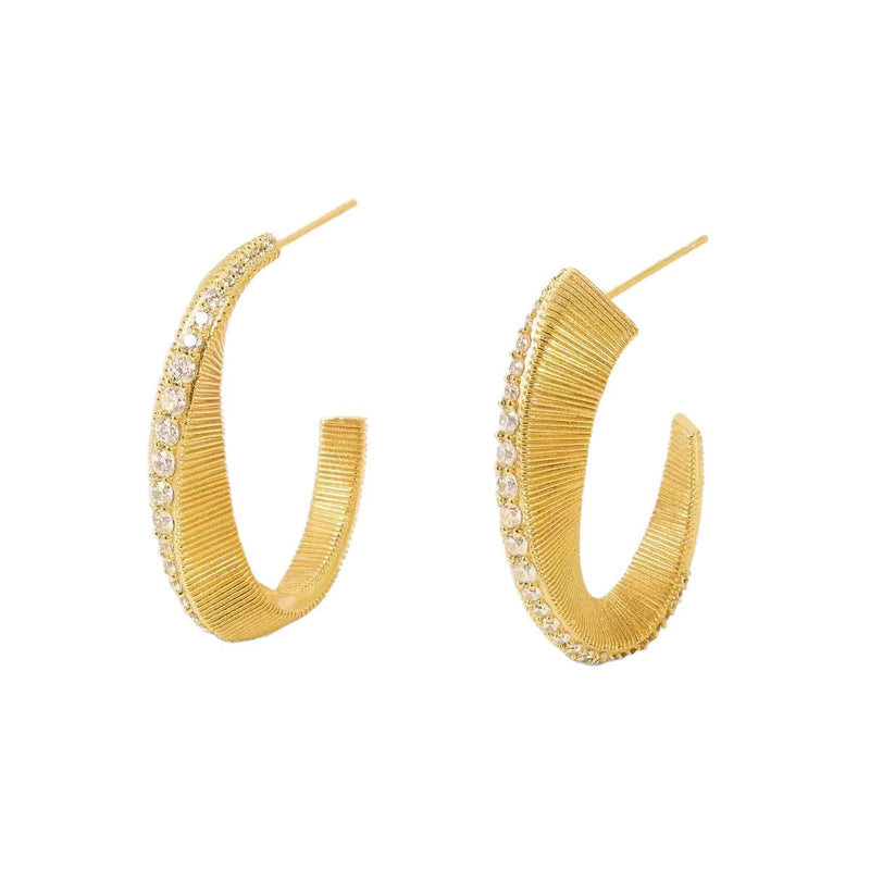 Simple Stud Earrings Women Diamond Texture Fashion Temperament Custom Jewelry