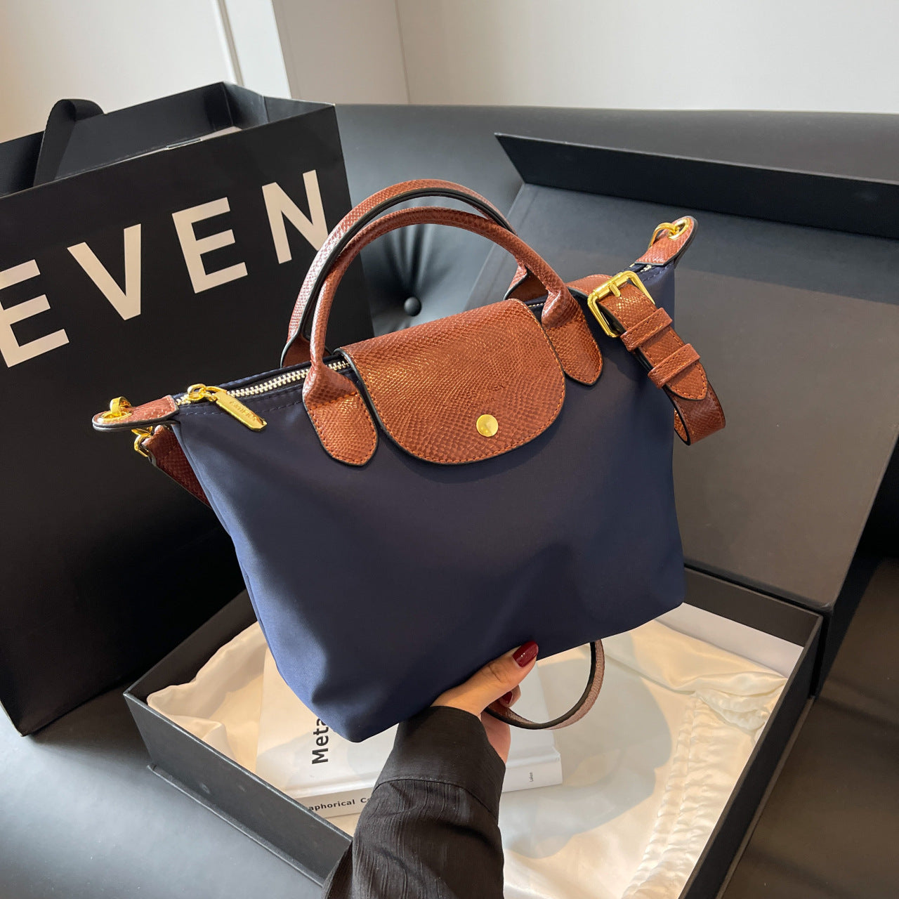 New Oxford Cloth Dragon Dumpling Handbag for Women