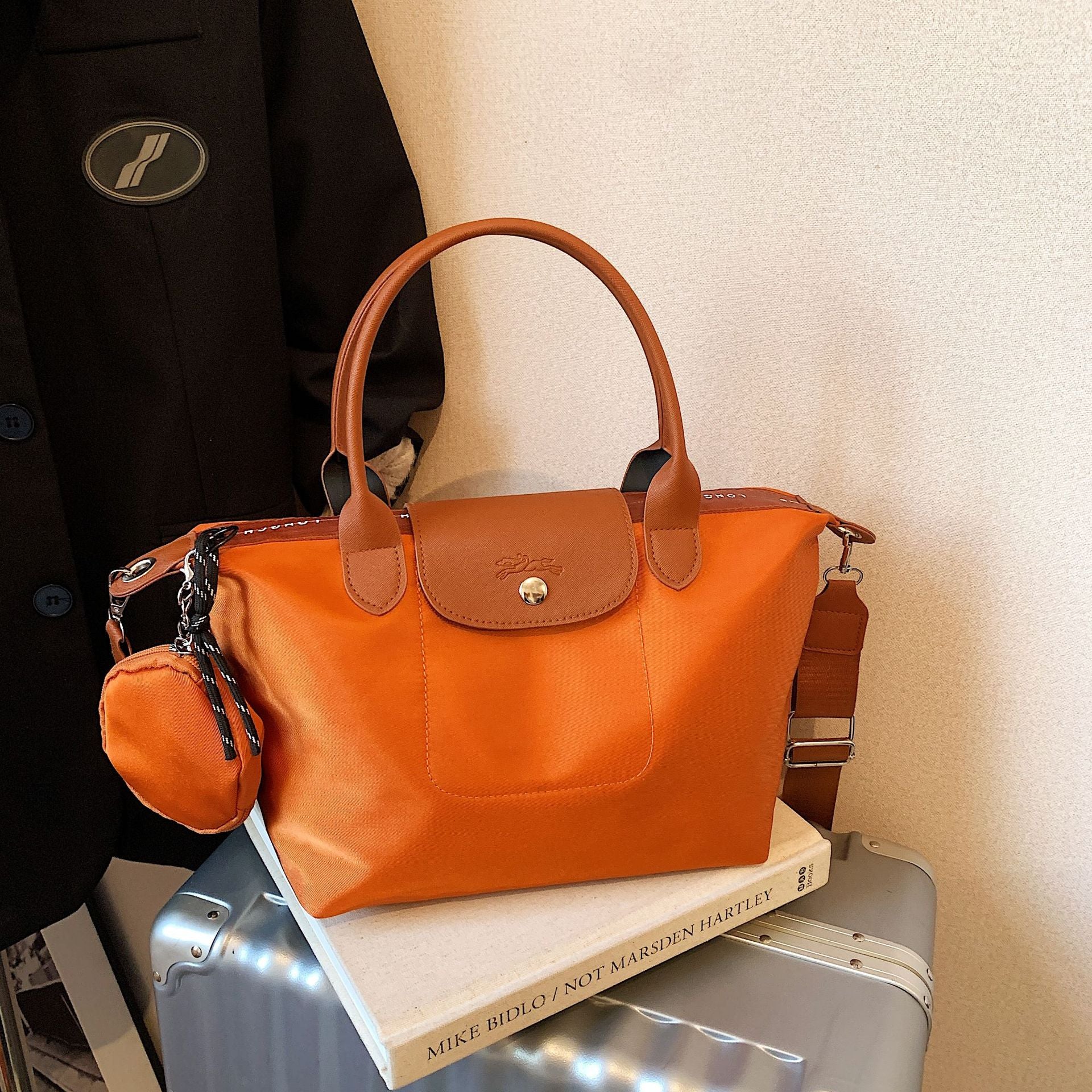 Simple Nylon Dragon Dumpling Bag Versatile Shoulder Handbag