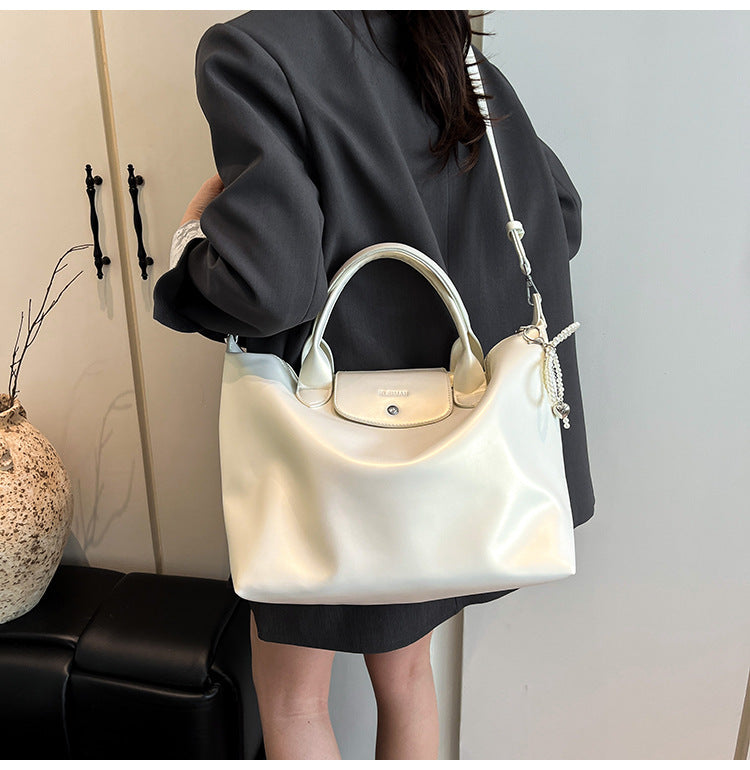 Large Waterproof Tote Bag Shoulder Messenger Dumpling Bag