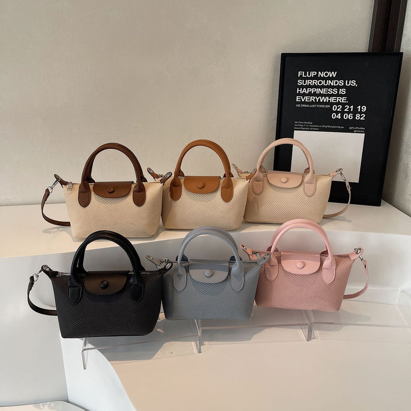 Niche Dragon Dumpling Bag Women's Contrast Shoulder Handbag