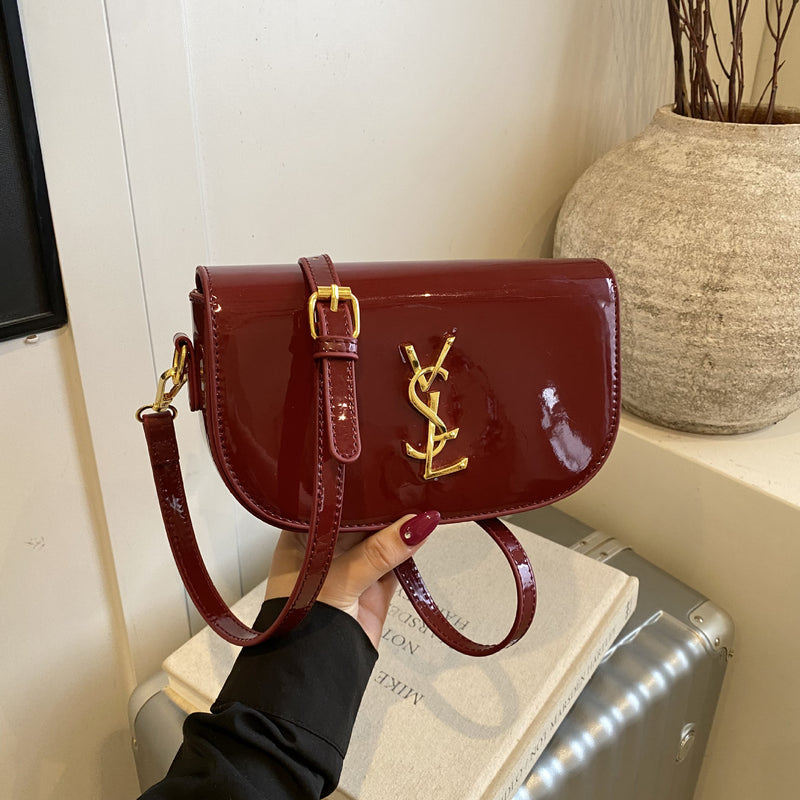 Retro Poplar Forest Saddle Bag Personalized Shoulder Bag