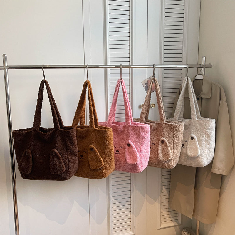 Cute Plush Large Capacity Fashion Commuter Shoulder Bag