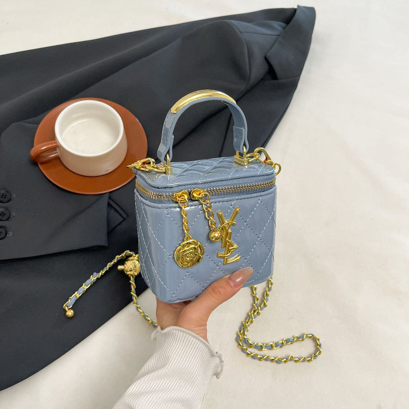 Light Luxury Embroidery Chain Crossbody Square Bag for Women