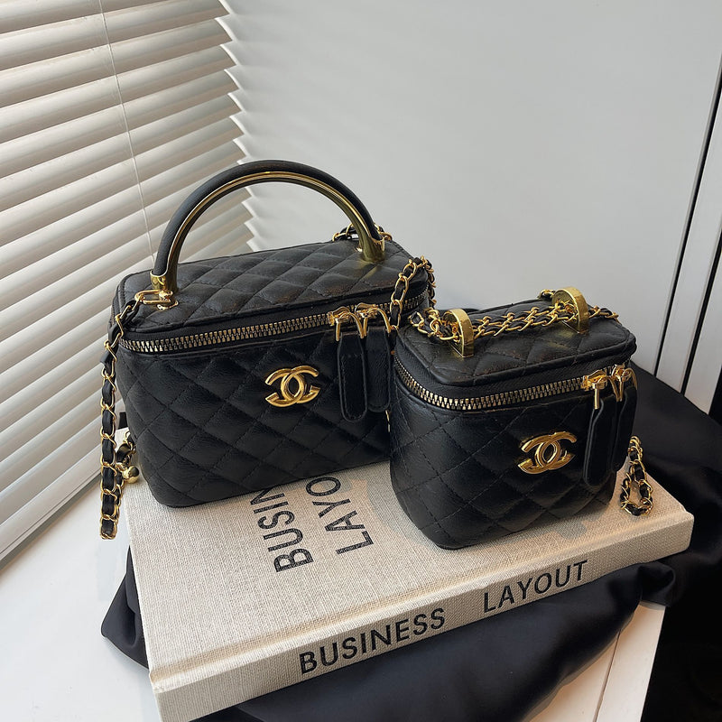 Women's Small Square Chain Shoulder Bag Rhombus Messenger