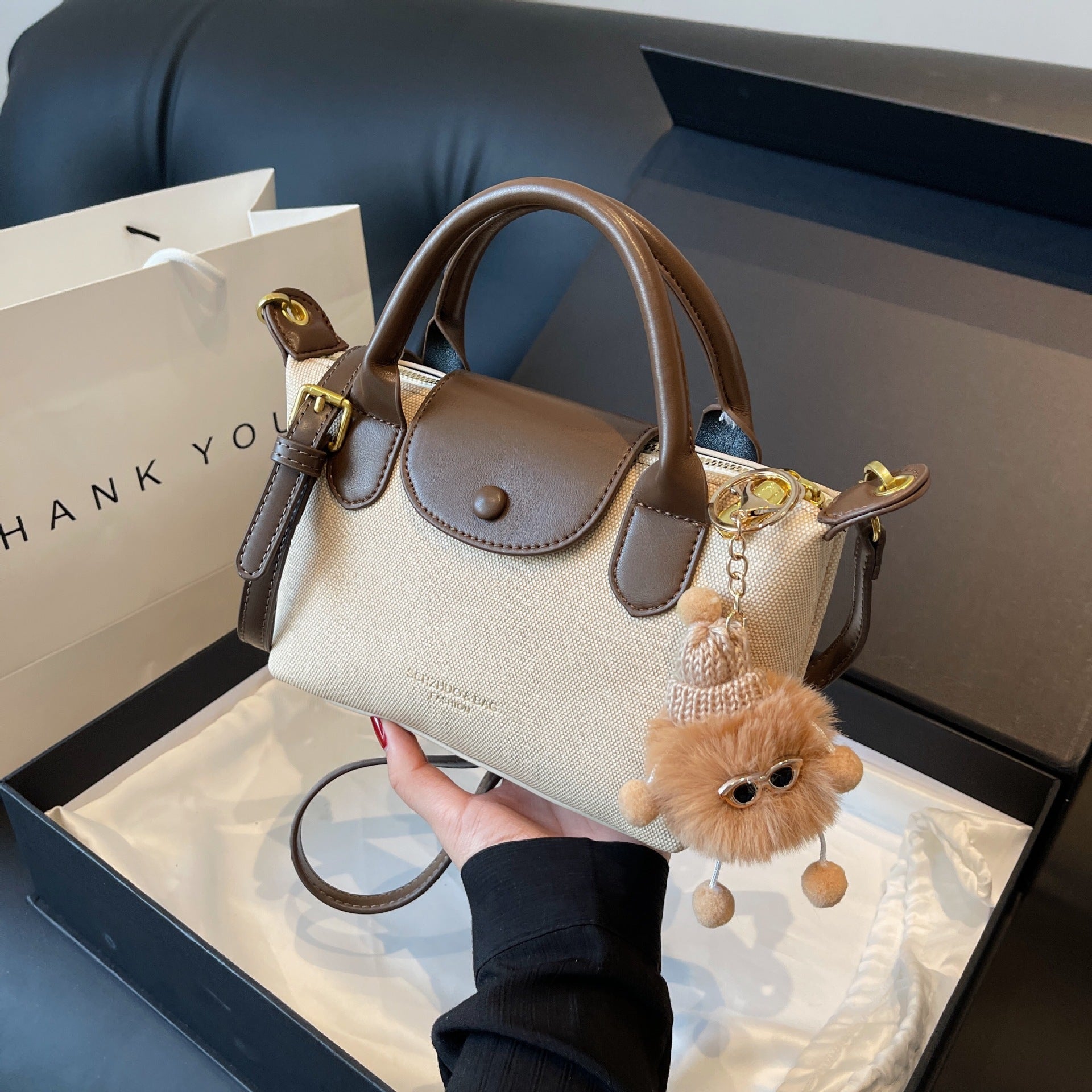 Simple Dragon Dumpling Shoulder Bag High-End Texture