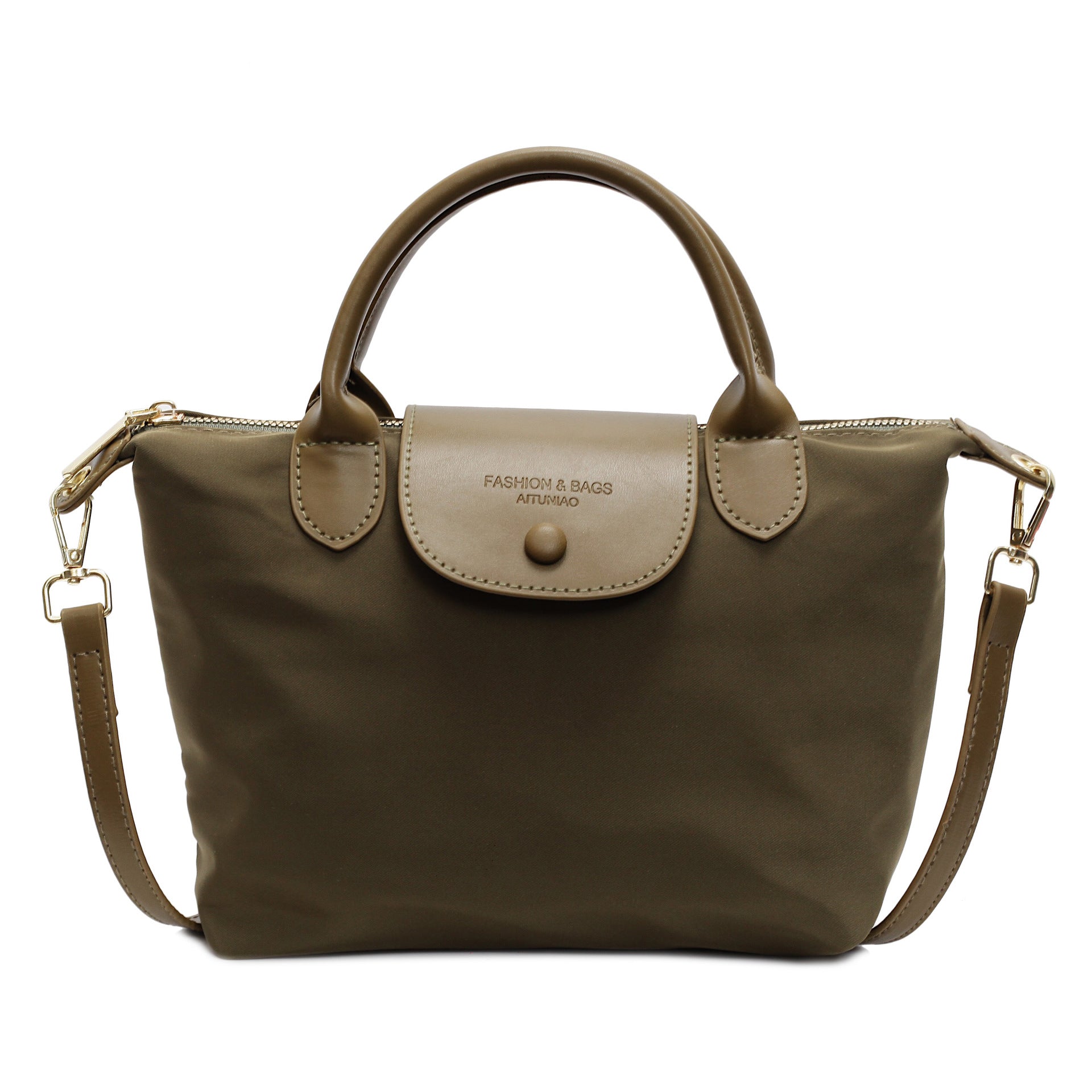 Niche Tide Oxford Cloth Bag Texture Dragon Bags Xiang Splicing Portable Dumpling Bag Simple Shoulder Messenger Bag