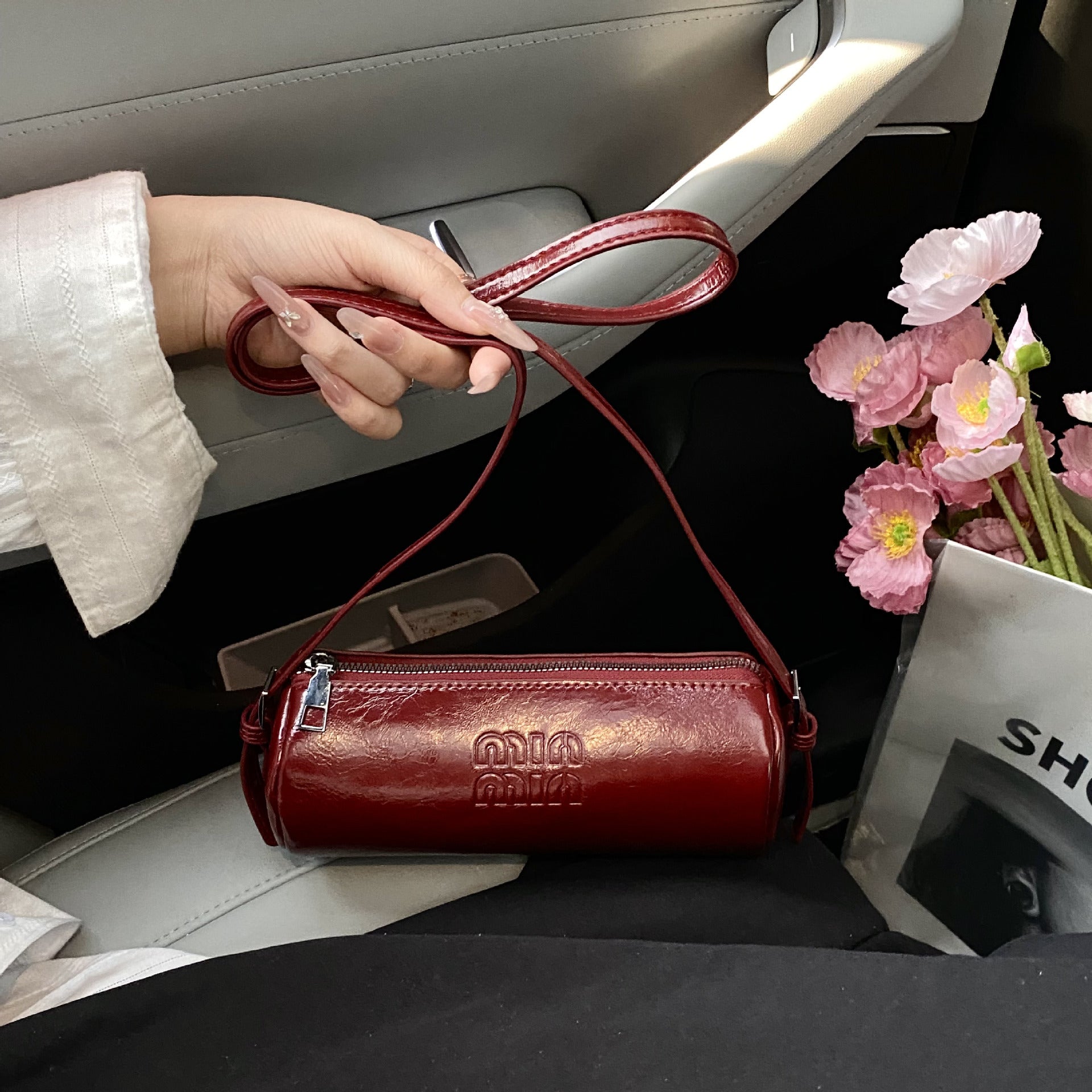 Luxury Retro Cylinder Shoulder Crossbody Bag for Women