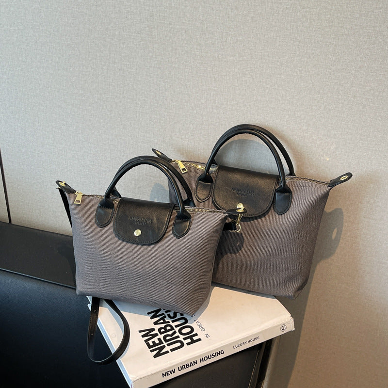 Oxford Cloth Dumpling Shoulder Bag Women Trendy Handbag