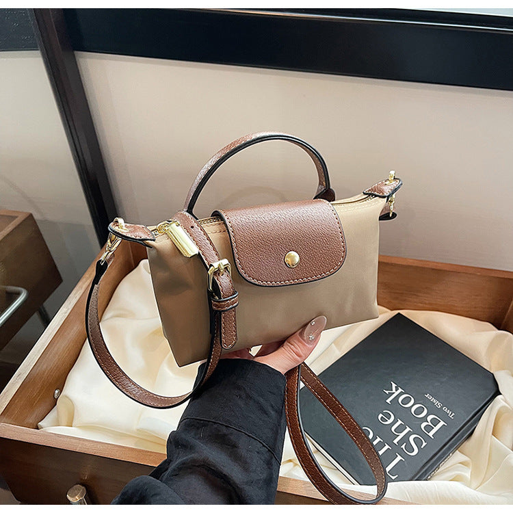 Retro Dragon Shoulder Crossbody Nylon Dumpling Bag for Women