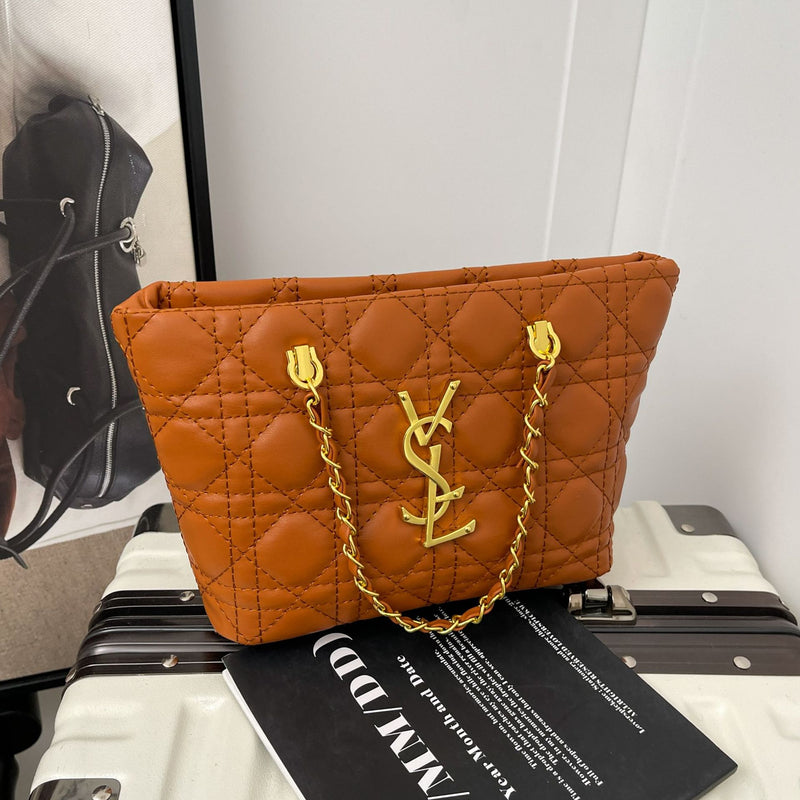 Poplar Forest Rhombus Chain Luxury Bucket Shoulder Bag