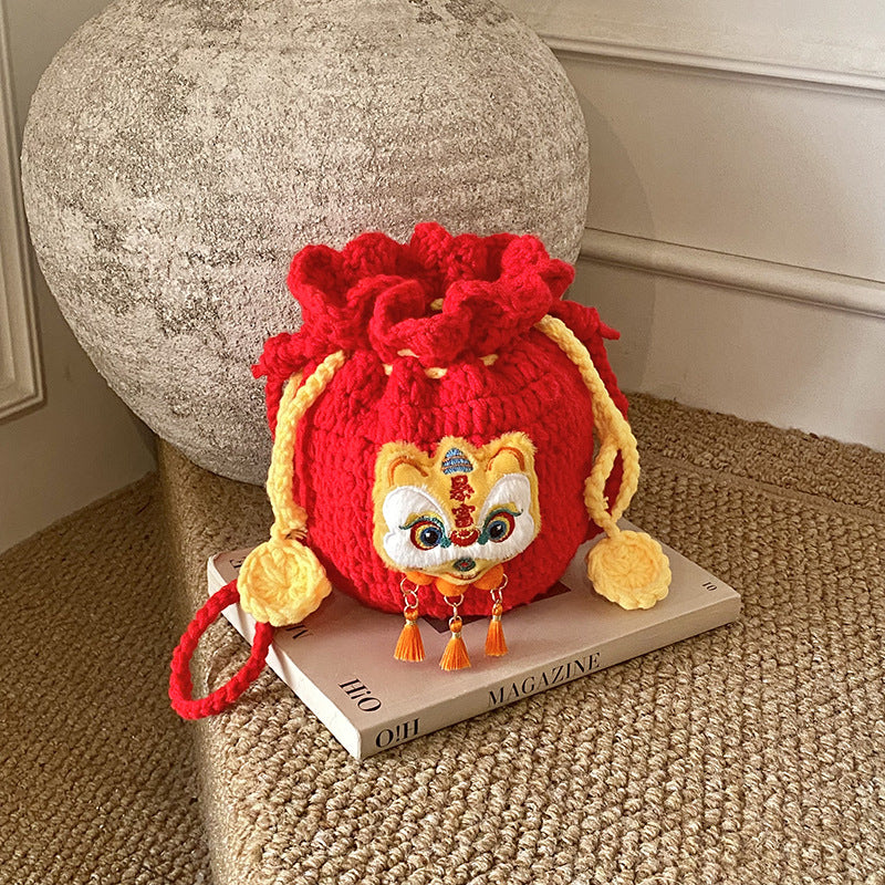 Cute Tiger Wool Crochet Lucky Bag Accessories