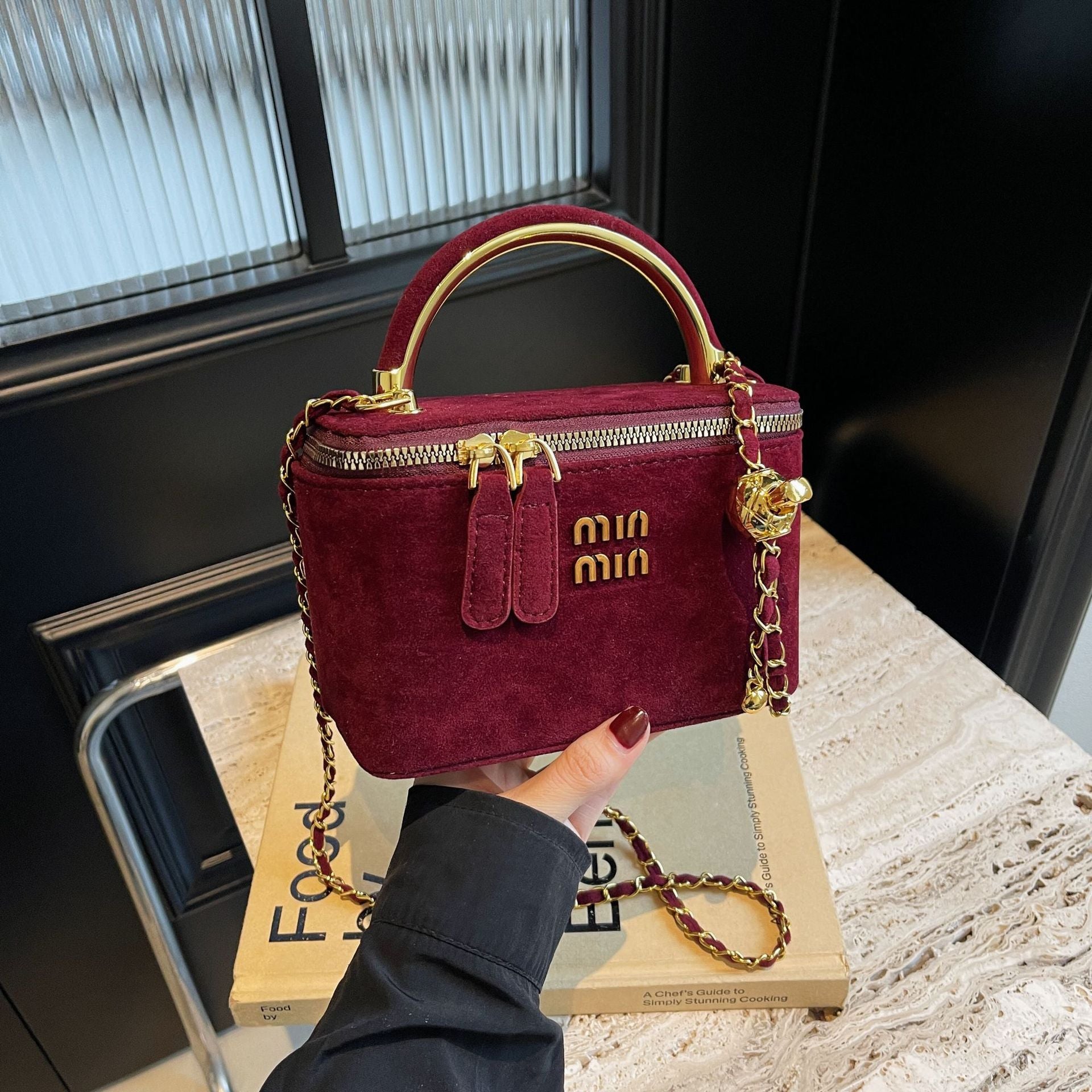Retro Glossy Luxury Shoulder Bag for Women
