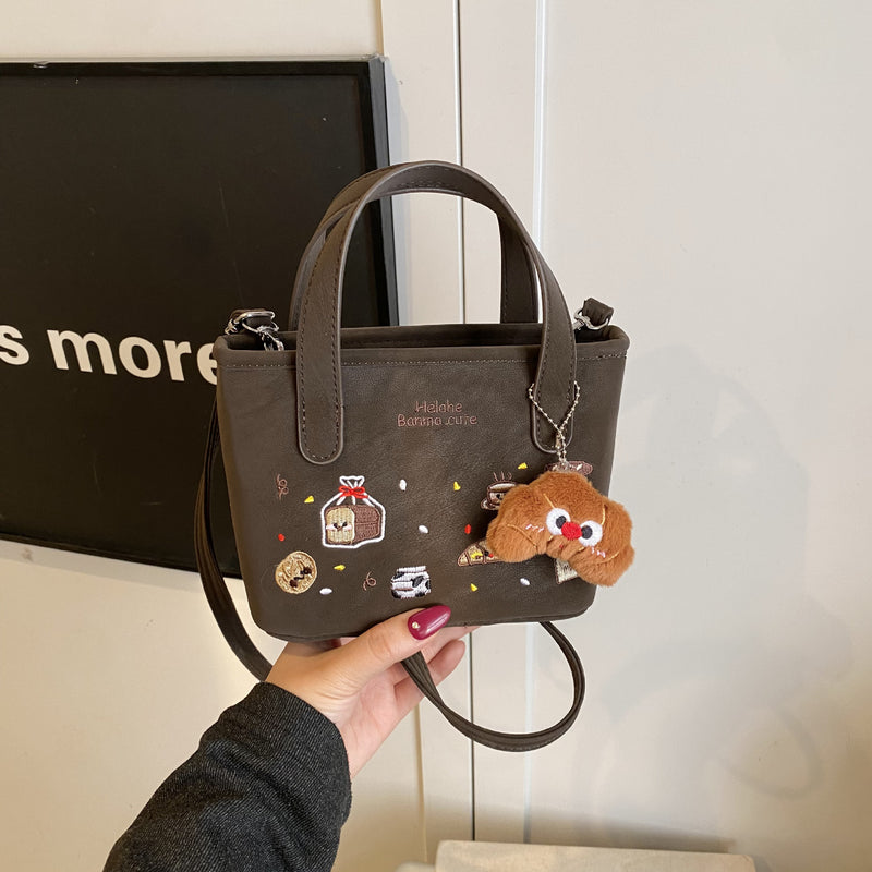Cute Cartoon Handbag Versatile Shoulder Bag Fashion Casual