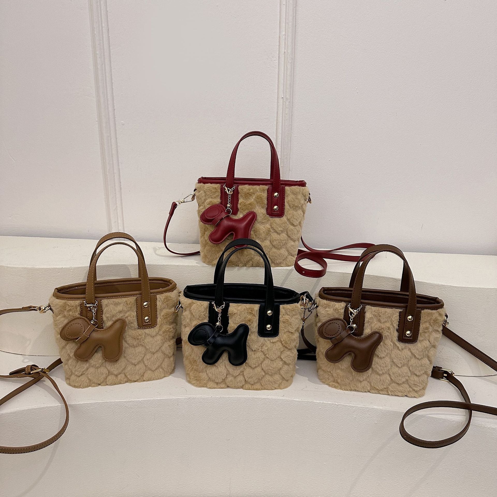 Tide Flu Style Bucket Bag One Shoulder Handbag