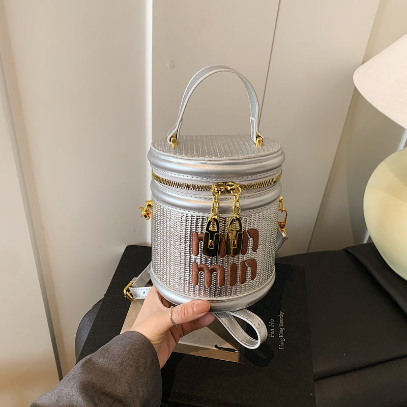 Miu Woven Luxury Bucket Bag Shoulder Messenger Bag