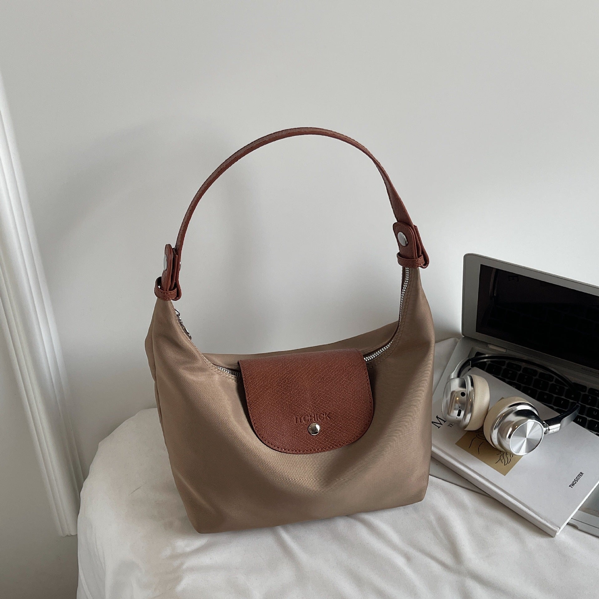 Waterproof Nylon Dumpling Crossbody Shoulder Commuter Bag