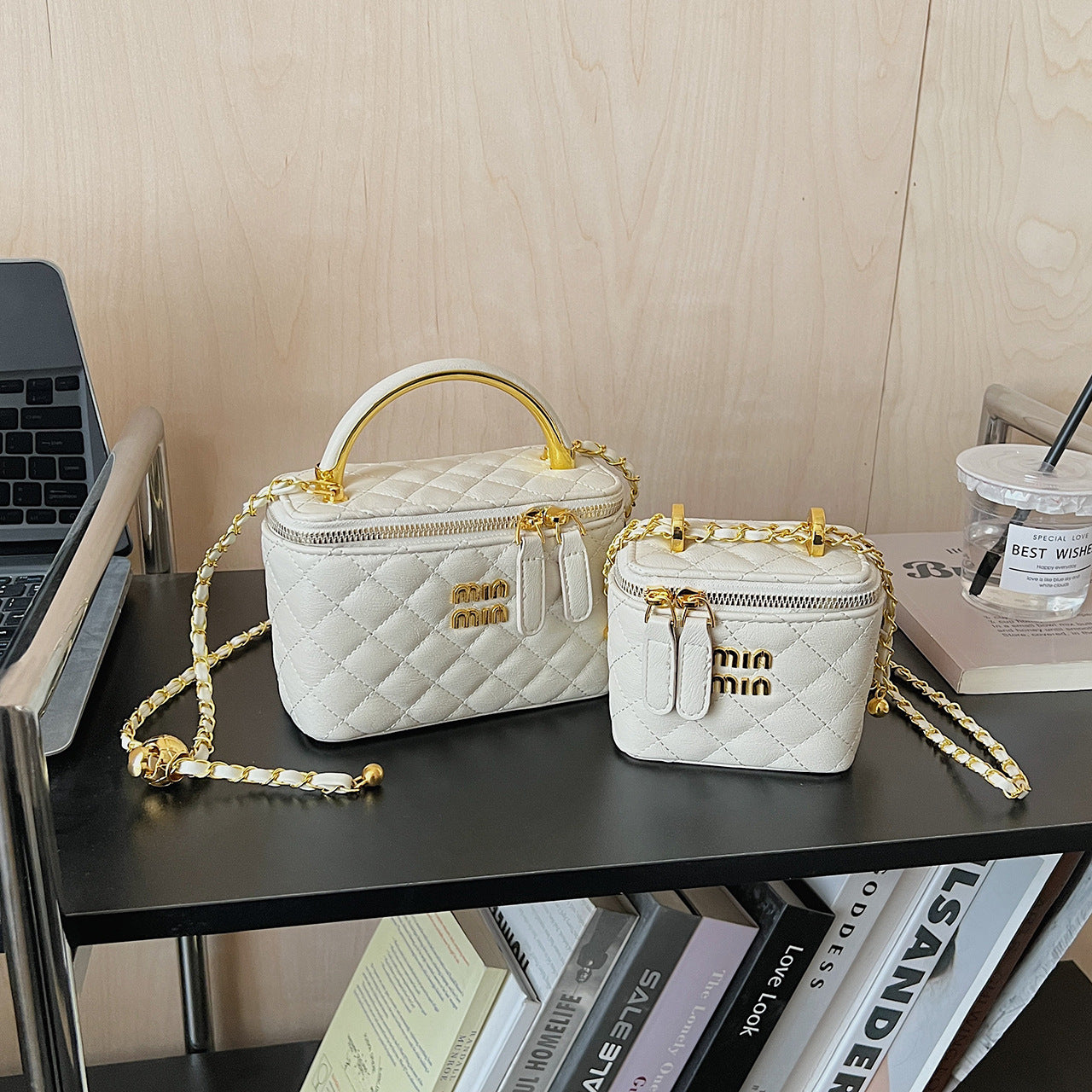 Women's Small Square Chain Shoulder Bag Rhombus Messenger
