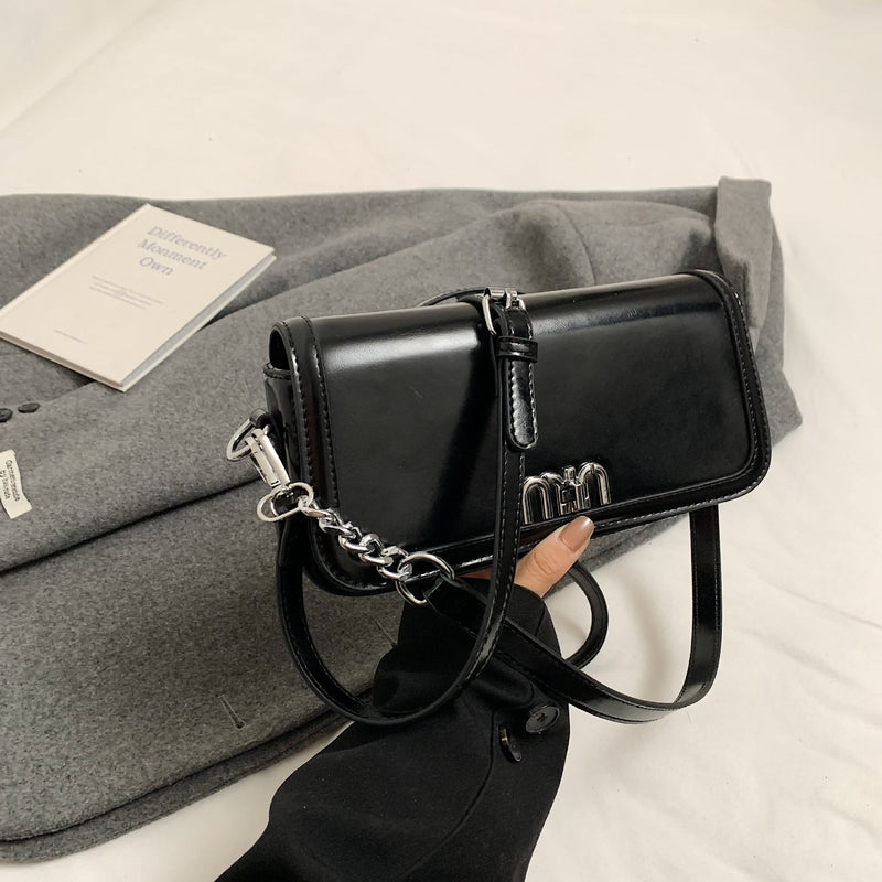 Tide Premium Oil Wax Leather Crossbody Shoulder Bag