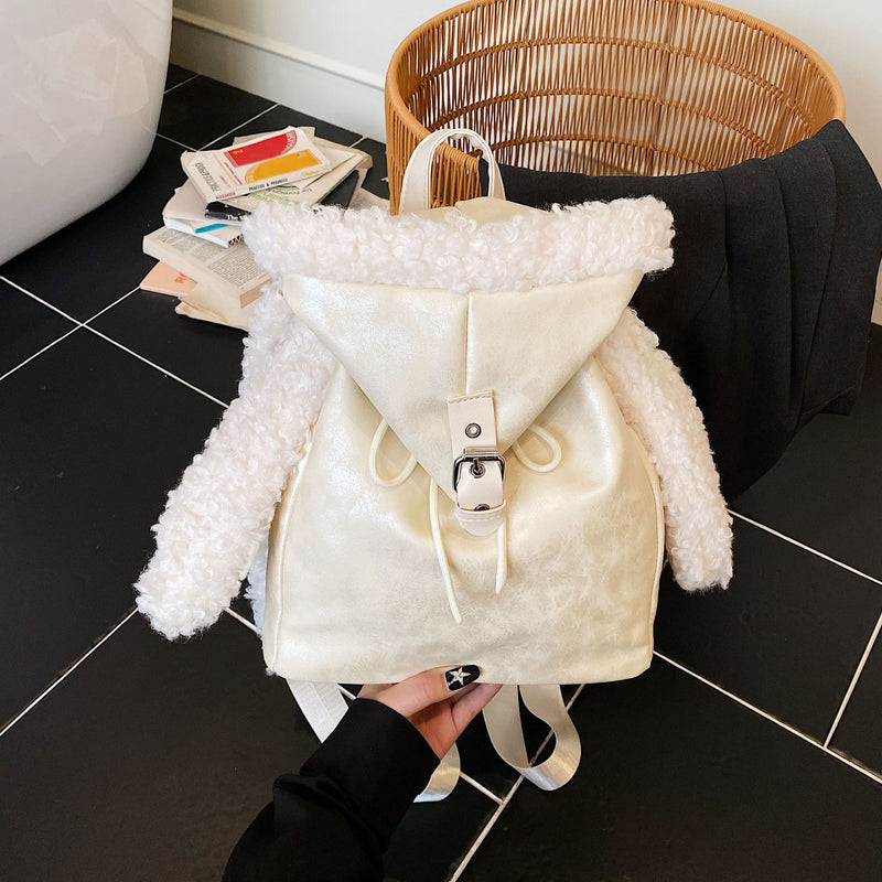 Cute Cartoon Rabbit Women's Backpack Fashion Commuter Bag