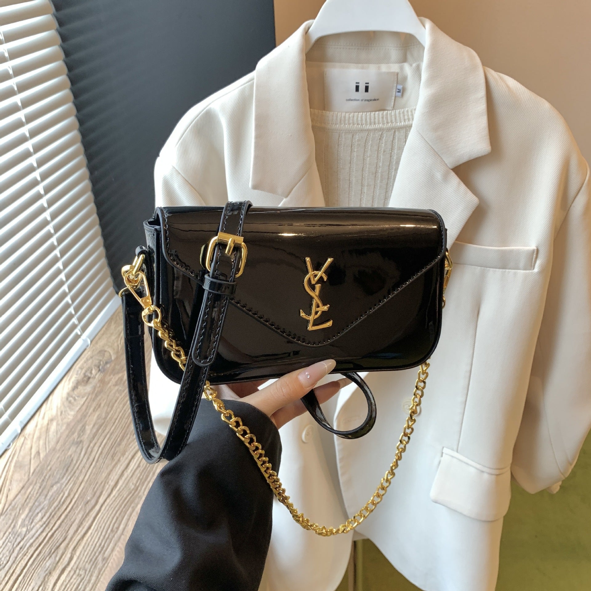 Retro Chain Poplar Forest Small Square Bag Bags European Beautiful Woman Spice Girl Style Texture Fashion Shoulder Messenger Bag