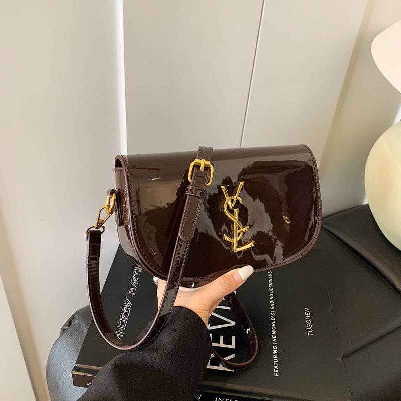Retro Poplar Forest Saddle Bag Personalized Shoulder Bag