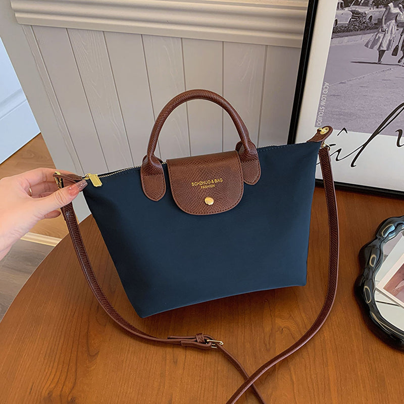 Oxford Cloth Dumpling Bag Women Splicing Messenger Handbag